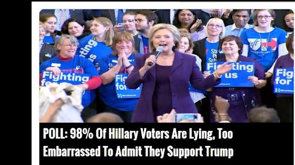 Fake news stories abounded on Facebook in the US election campaign.