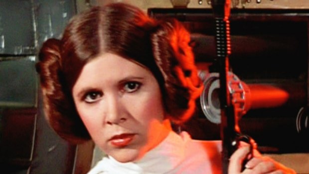 Princess Leia ... how to play a smart, tough woman in a largely male galaxy.