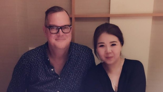 Crown's Shanghai-based administration assistant Jiang "Jenny" Ling and her husband, American expatriate Jeff Sikkema.