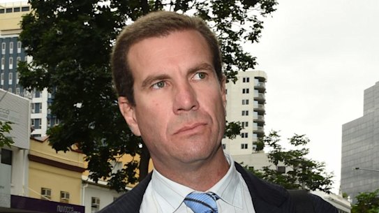 Former Billabong chief executive Matthew Perrin, arrives at court in December with his new partner, Belinda Otten (left) and his daughter.