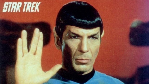 Leonard Nimoy as Spock in <i>Star Trek</i>.