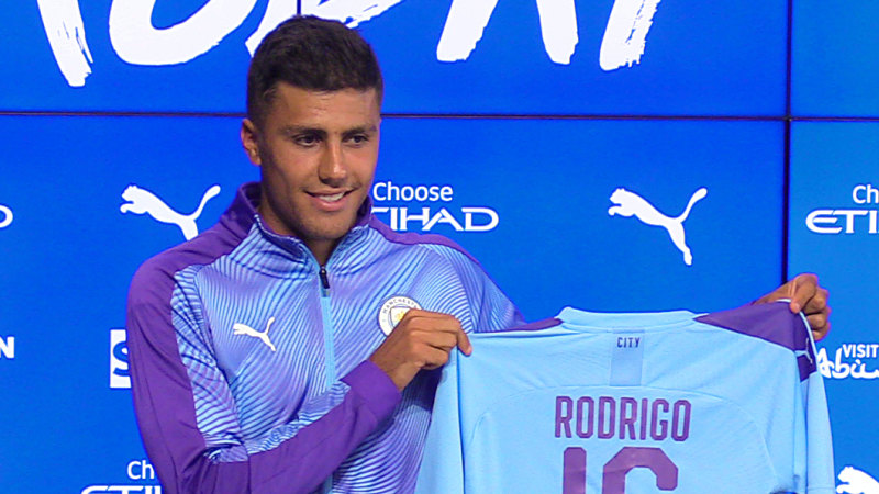 Premier League Manchester City Sign Rodri For 112 Million In Club Record Deal