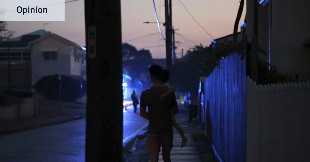 In my suburb you hear sirens and choppers all night long. But I know my neighbours by name