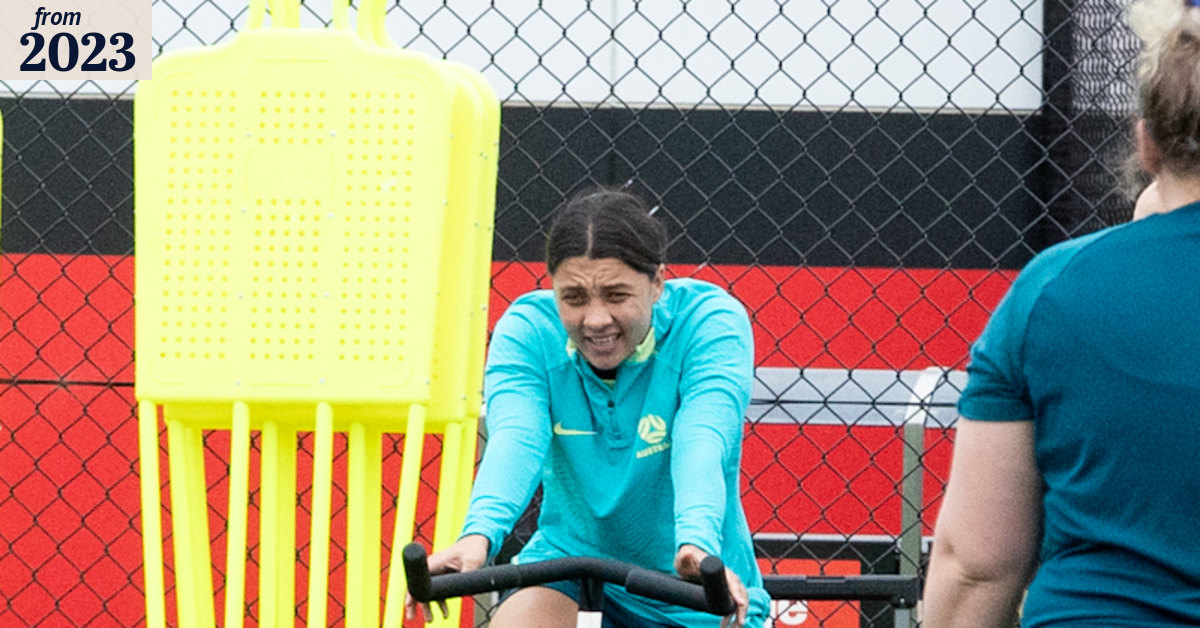 Sam Kerr off her feet but appears set for Matildas return against Denmark