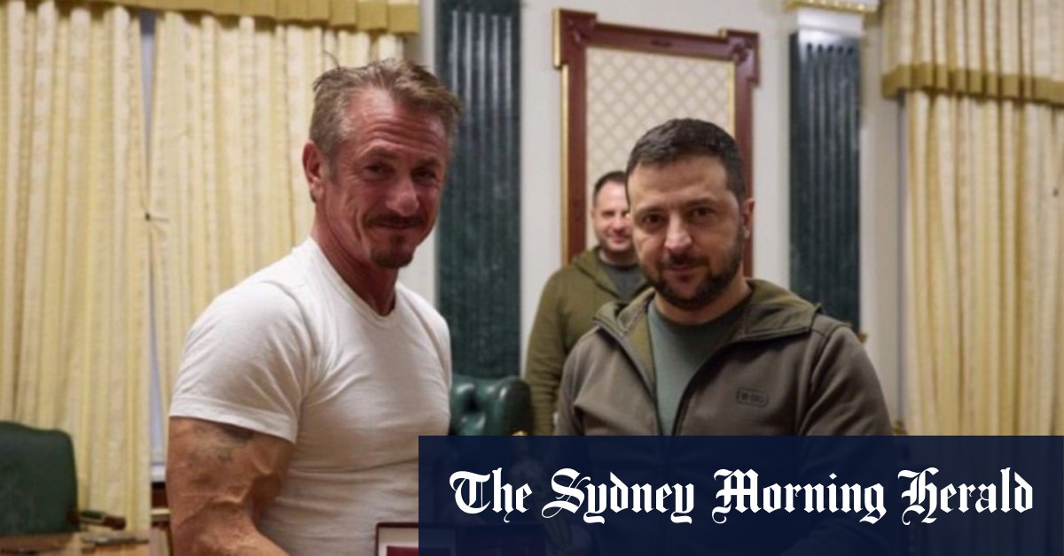 RussiaUkraine war Sean Penn visits Volodymyr Zelensky, loans him an Oscar
