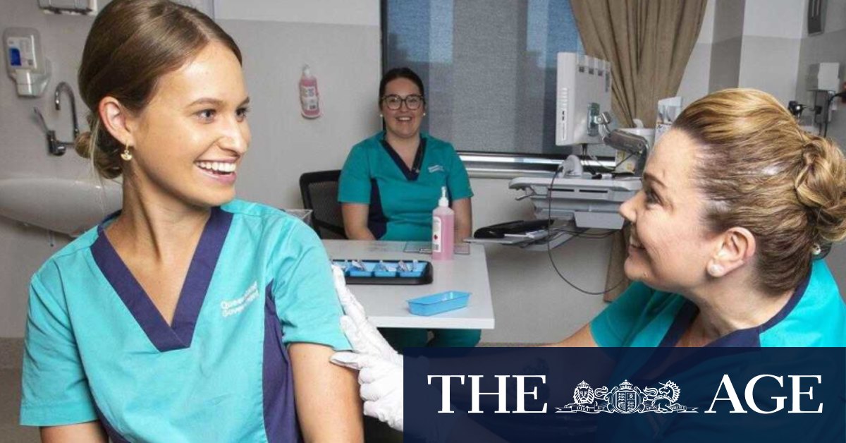 Queensland COVID-19 vaccine rollout begins with nurse Zoe ...