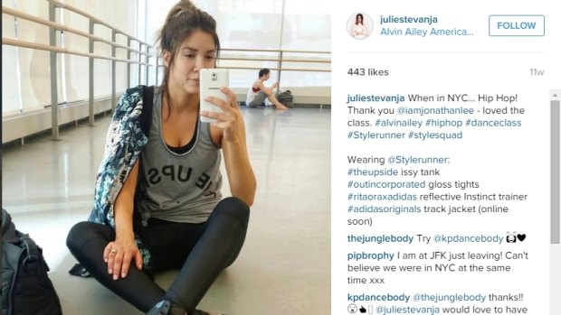 Like her customers, Julie Stevanja posts "healthies" on Instagram. 