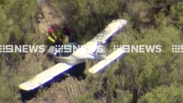 A light plane has crashed at Serpentine Aerodrome. 