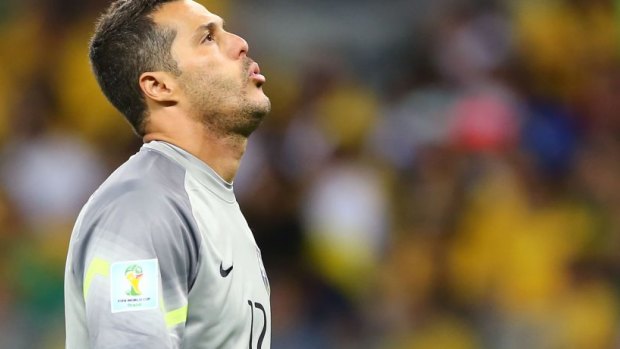 Julio Cesar: at a loss to explain the 7-1 defeat.