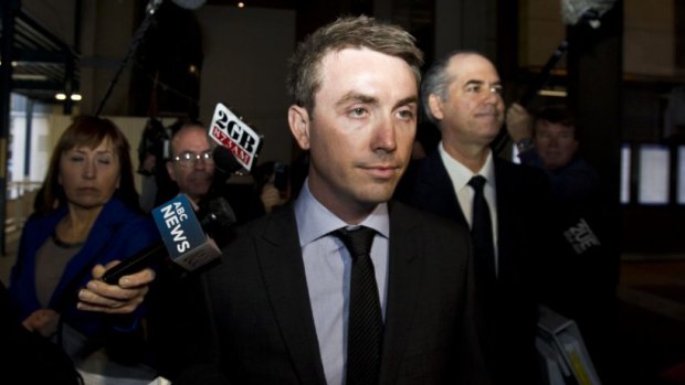 James Ashby outside the Federal Court in 2012.