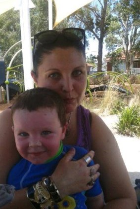 Stacey Docherty and her son, Seth.