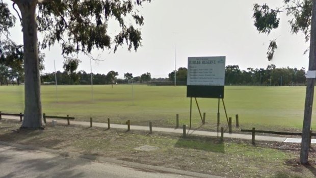 Jubilee Reserve, where the 29-year-old collapsed during a football match. 