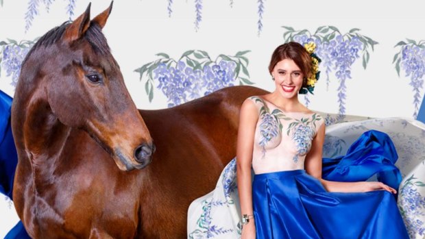 A detail of the spring racing carnival advertising campaign.