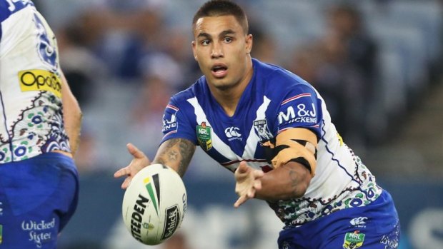 Stayer: Michael Lichaa hopes to be able to play his natural game under the new Bulldogs coach. 