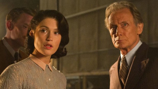 Gemma Arterton and Bill Nighy in <i>Their Finest</i>.