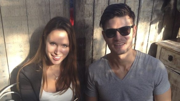 Sophia Tilley with Steven Wyllie, son of Crown prosecutor Margaret Cunneen.