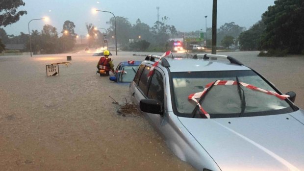 Flooding struck across the south-east on Friday. 