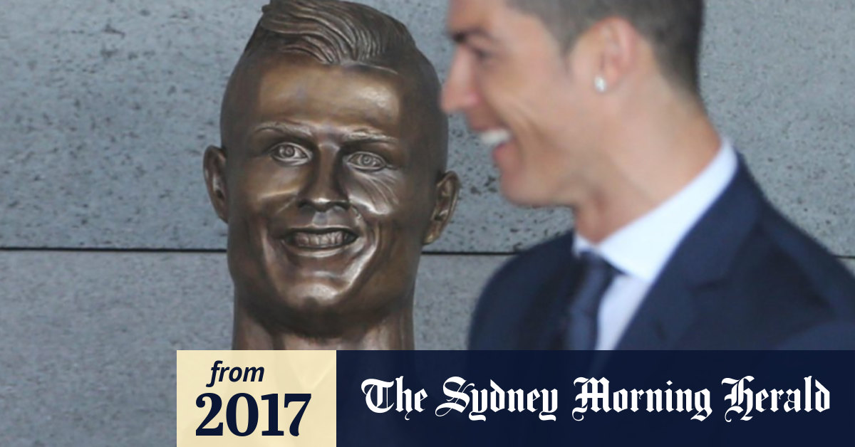 Bizarre Cristiano Ronaldo Bust Overshadows Airport Naming Ceremony
