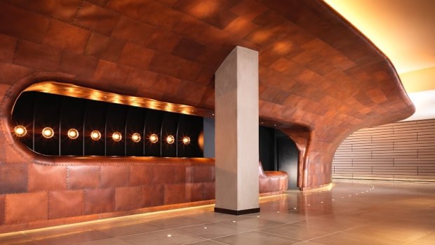 Feast for the senses: The Mondrian London's impressive lobby, designed by Tom Dixon.