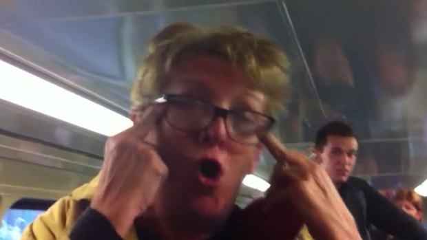 The racist woman on the Newcastle train.