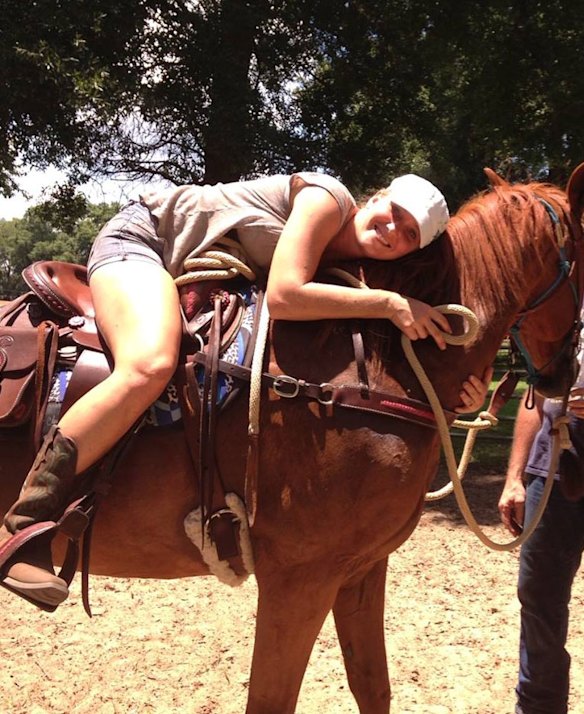 "Love my horses": Virginia Roberts is now enjoying the simpler things in life.