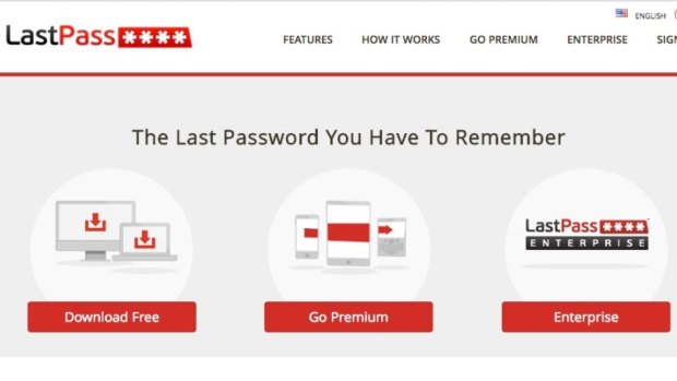 A screenshot of LastPass.