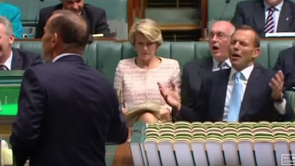 Tony Abbott versus Tony Abbott in one of Taylor 'Ace' Alderman's creations.