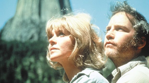 Steven Spielberg's <em>Close Encounters of the Third Kind</em>, with Melinda Dillon and Richard Dreyfuss, was an inspiration for Jeff Nichols.  