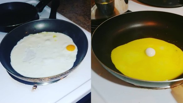 The yolks on you.