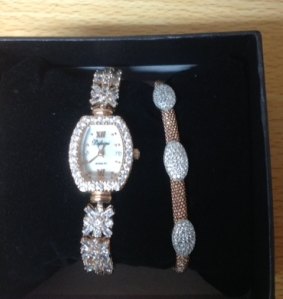 A rose gold watch and bracelet with small diamonds were among the items stolen from the Doncaster East home.