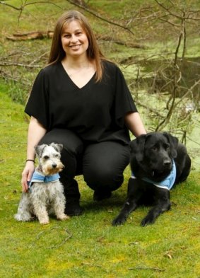 Psychologist Melanie Jones uses a variety of therapy animals.