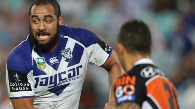 Sam Kasiano may be offloaded by the Bulldogs to help pay for the recruitment of Andrew Fifita.