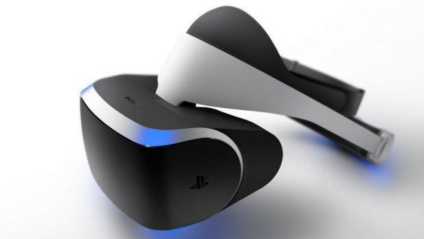 Up close: The PlayStation VR headset.