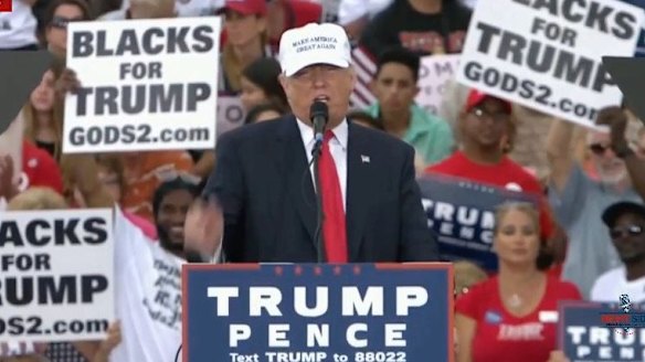 Trump uses his rallies to speak directly to his base, far from the troubles of Washington DC.