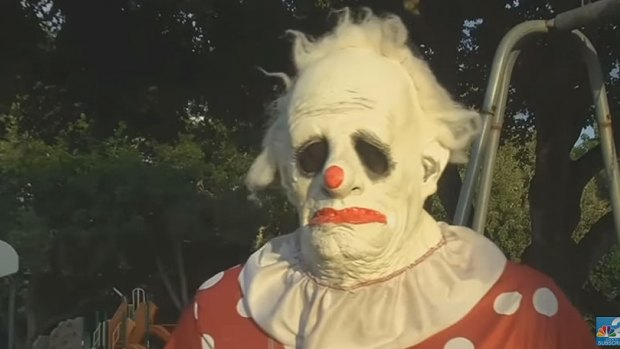 Wrinkles the Clown is being hired by parents to keep misbehaving children in line. 