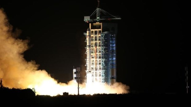 China's first quantum satellite prepared for launch in August 2016.