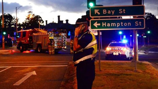 Police at the scene of the terror siege in Brighton on June 5.