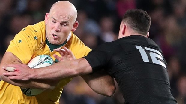 One-out runner: Wallabies captain Stephen Moore's output has declined with age.