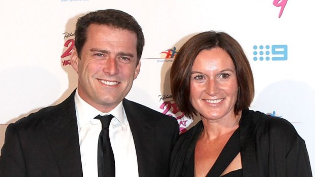 Karl Stefanovic and Cassandra Thorburn pictured in 2012.