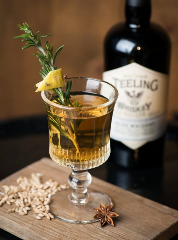Classic drinkers might prefer an old-school Teeling Damn Fine Hot Whiskey.