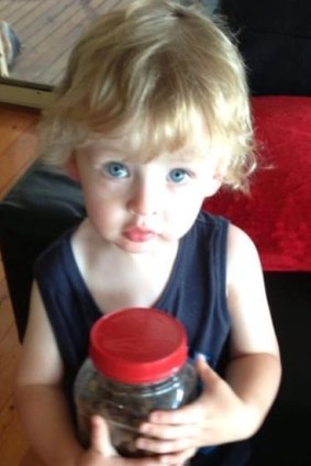 Two-year-old Darcy Atkinson, who died from a brain injury. 