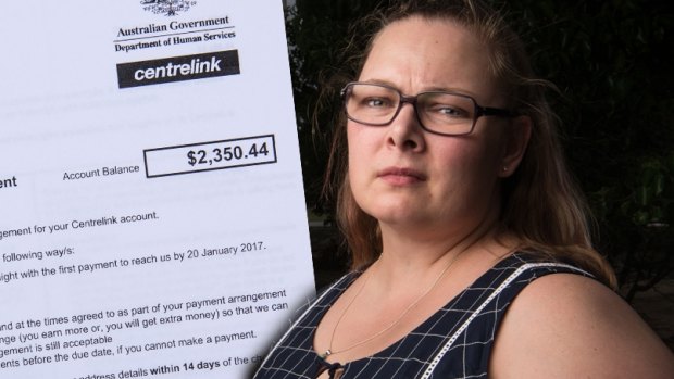 Janette Suffield received a debt letter from Centrelink.