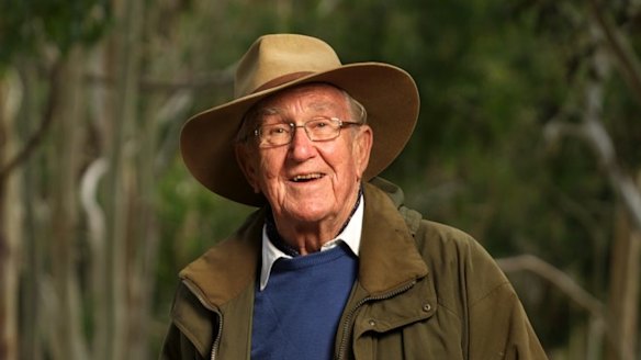 Malcolm Fraser at home in Merricks in 2014. Photo: Simon Schluter. 