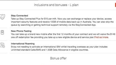 Telstra L Plan inclusions as advertised.
