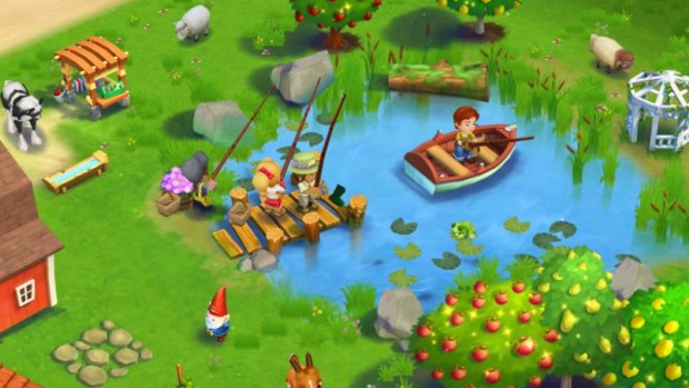 Fun and simple: A screenshot of FarmVille 2: Country Escape for Android and iOS.
