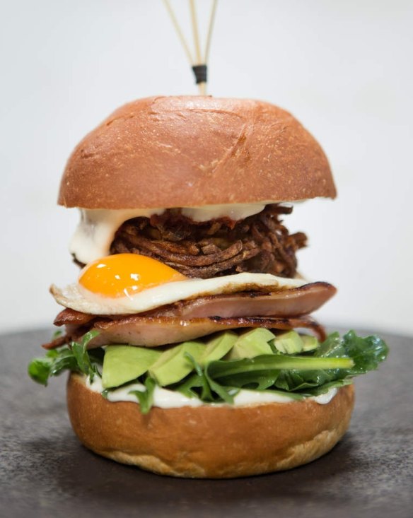 The early burger at Wynyard in South Melbourne.