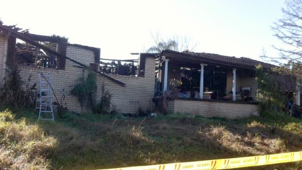 The Nowra home was gutted by fire on Tuesday morning. 