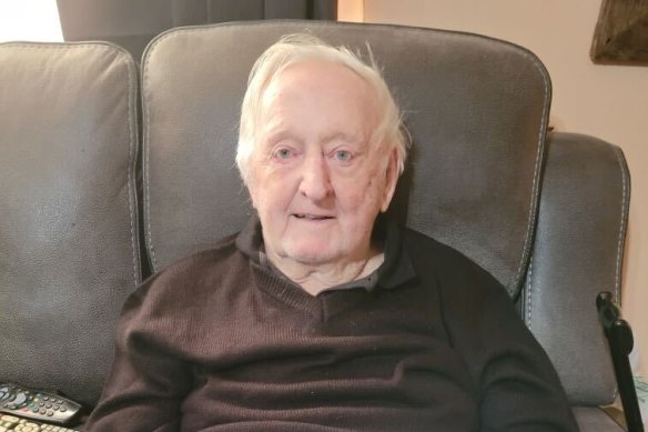Henry Hoswell, 91, was inside his Eugowra house when it was washed off its foundations by flash flooding, and carried almost 80 metres before being dumped across the road. 