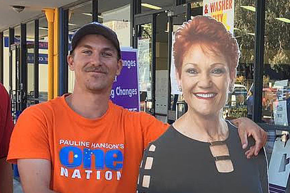Former One Nation candidate Dean Smith, who underwent a recruitment interview with US-based neo-Nazi group, The Base.