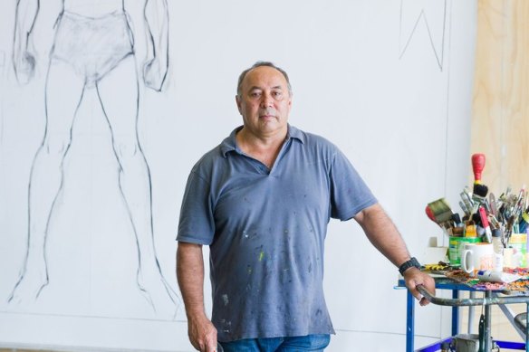 Renowned Brisbane artist Gordon Hookey was one of the first artists to take up residence in the Paint Factory site.